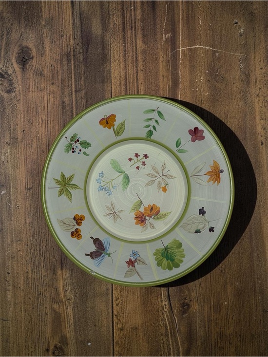 Handpainted Other - Hand Painted One Of a Kind Floral Glass Plate